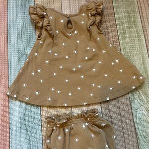 Q Quincy Mae Baby Girl Suns Dress and Honey Bloomers Set